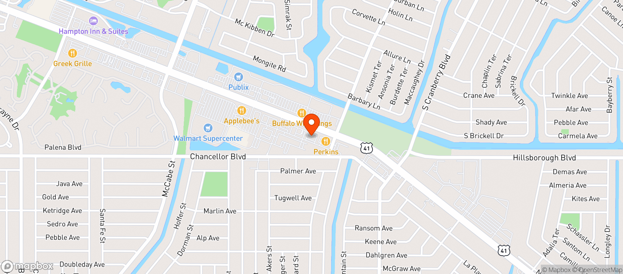 Map showing ABC Fine Wine & Spirits
