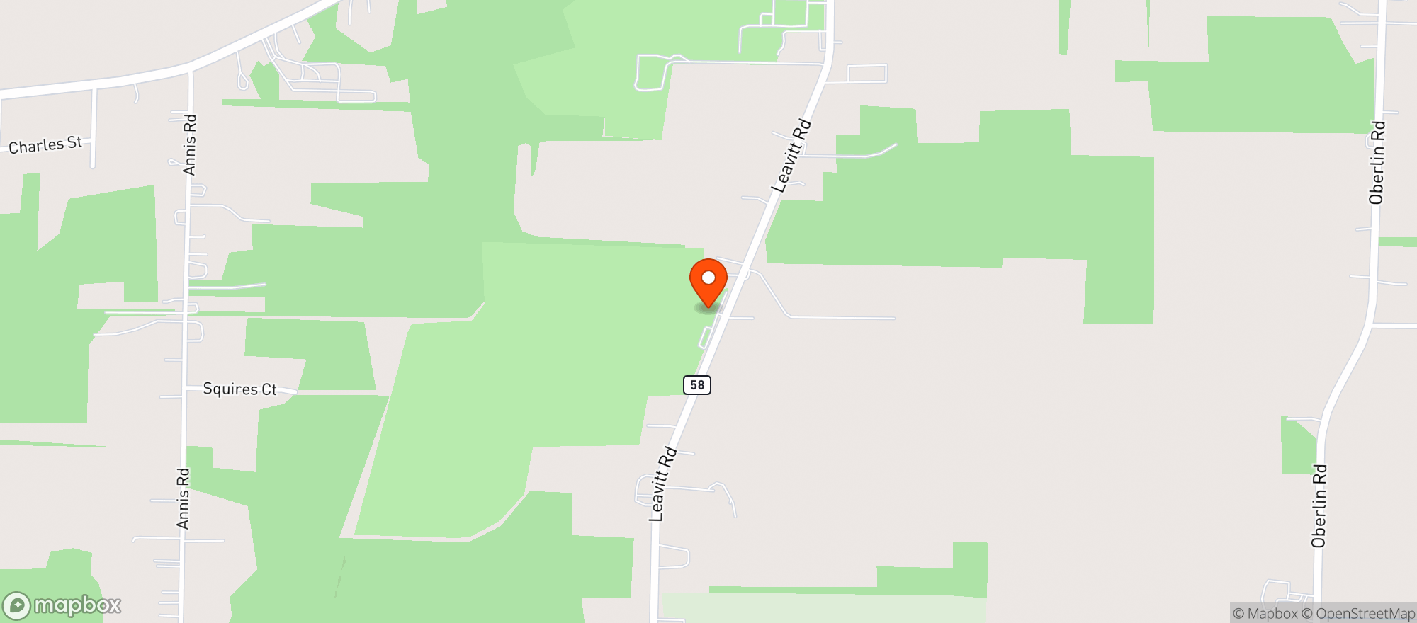 Map showing Whiskeyville Golf Club