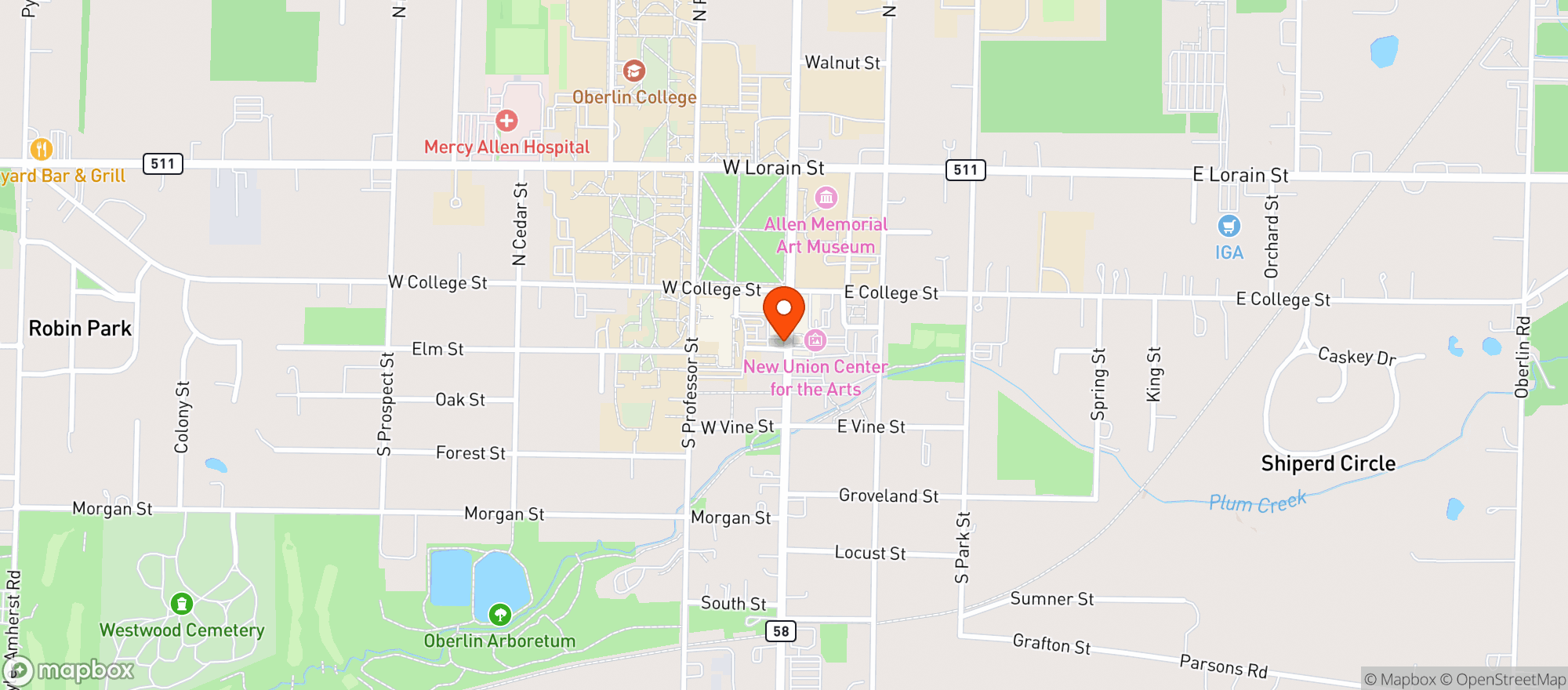Map showing Lorenzo`S Broadway