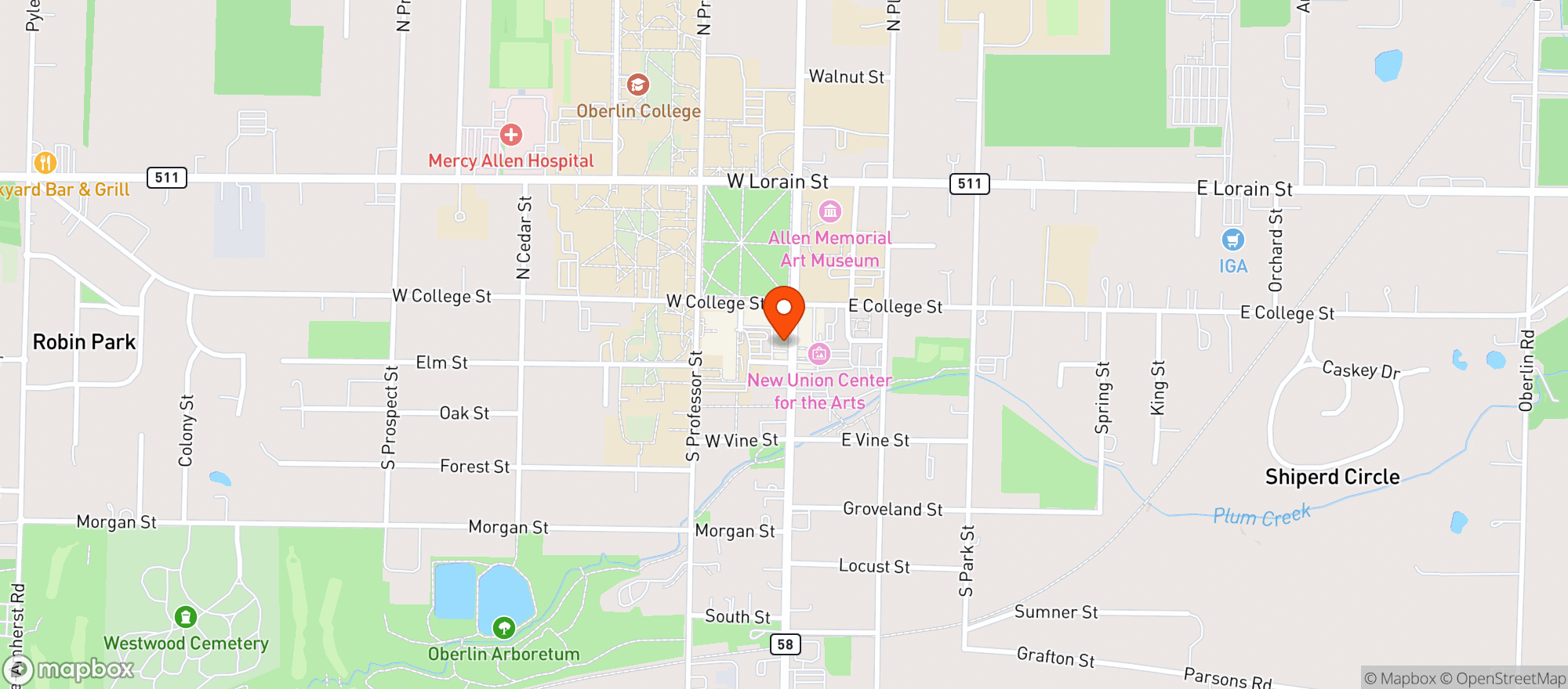 Map showing FEVE INCORPORATED