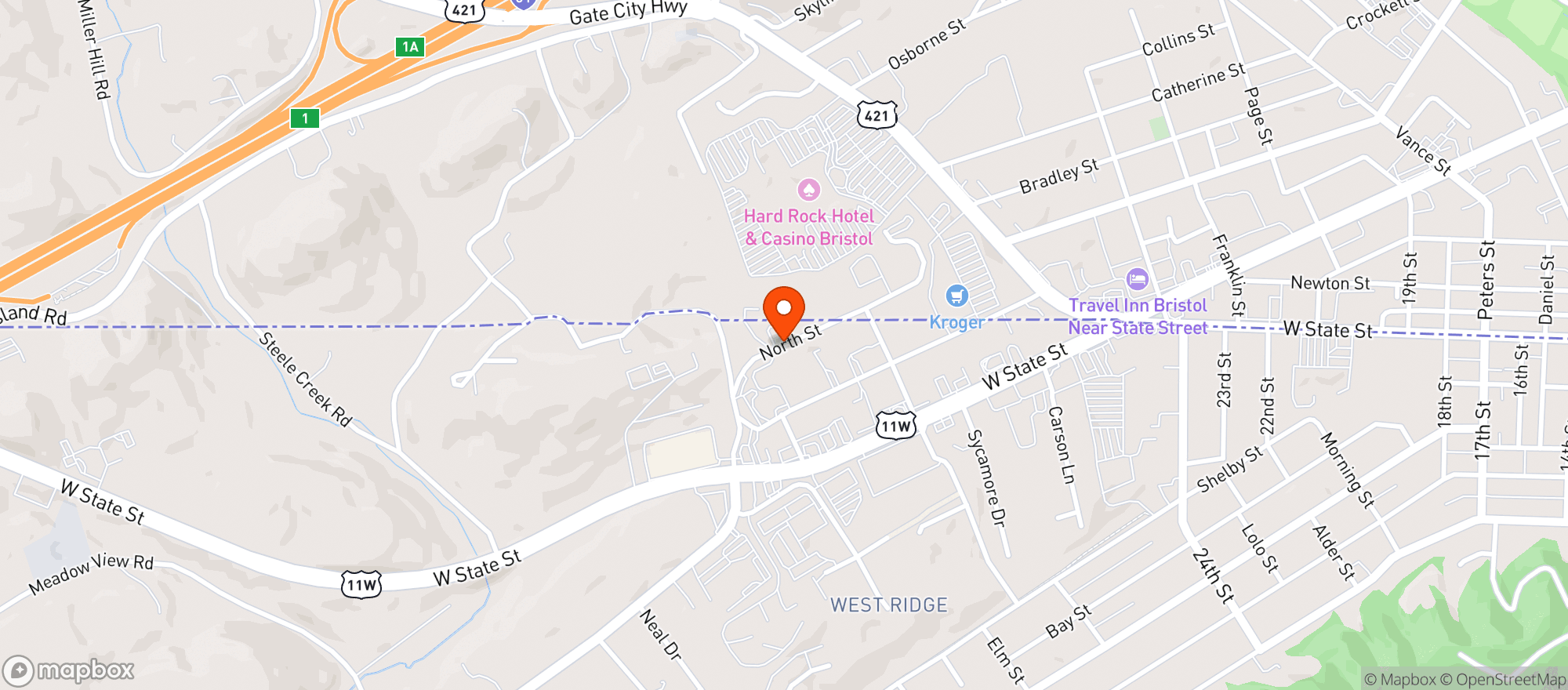 Map showing JOLLY TIME LIQUOR & WINE