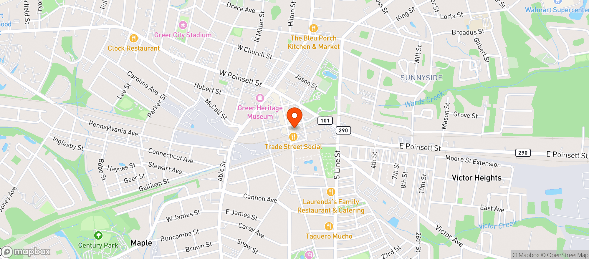 Map showing La Bouteille 