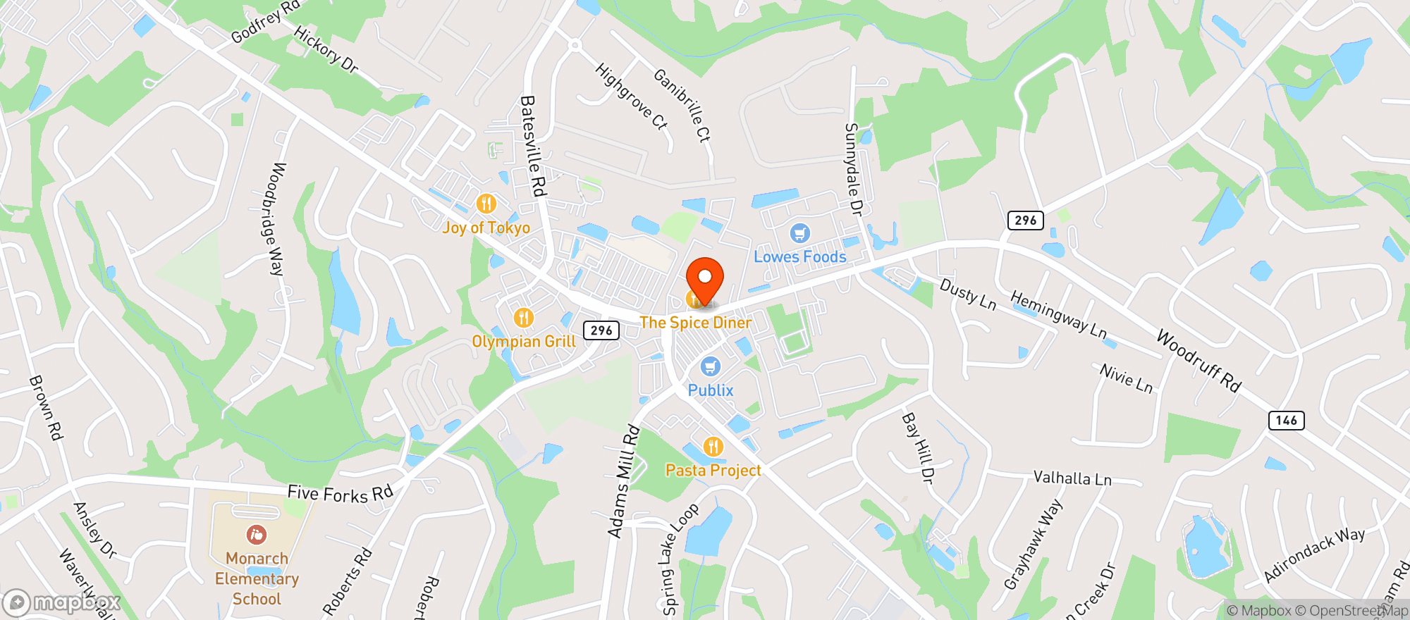 Map showing Food Lion