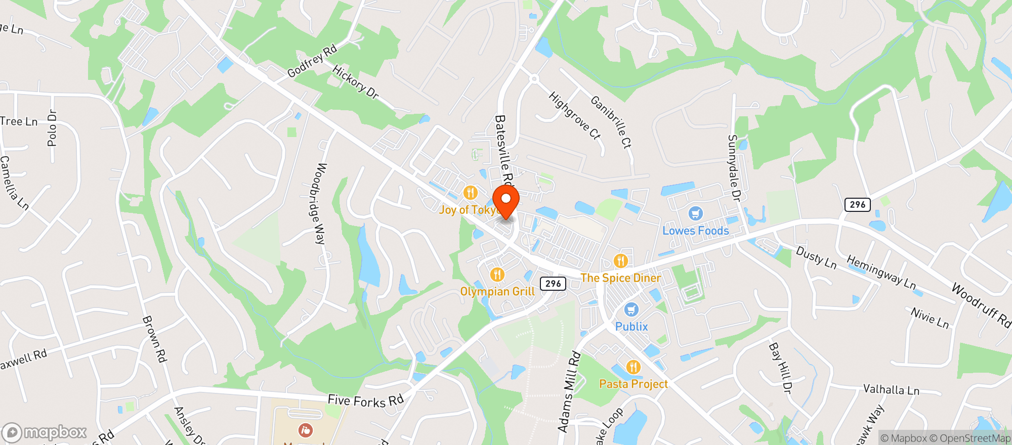 Map showing Circle K #3289 (gvl)