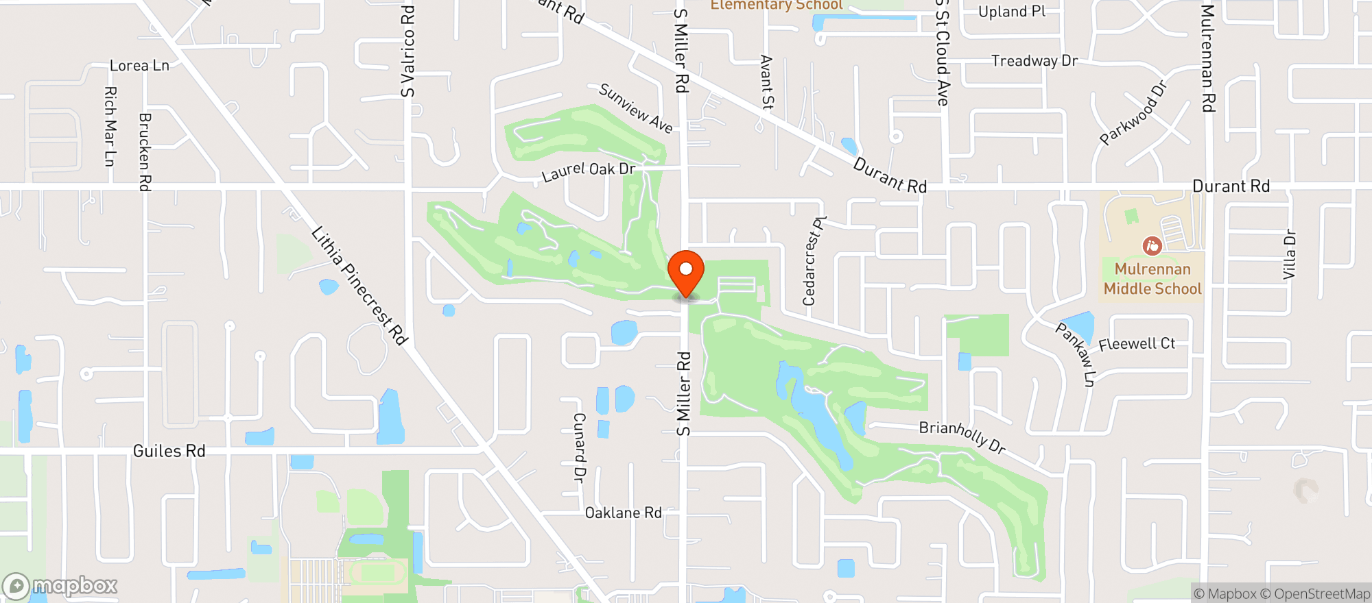 Map showing Buckhorn Spr Golf & Country Club