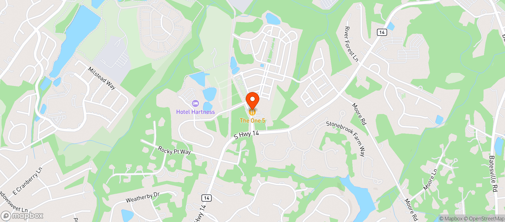 Map showing The One 5 (gvl)