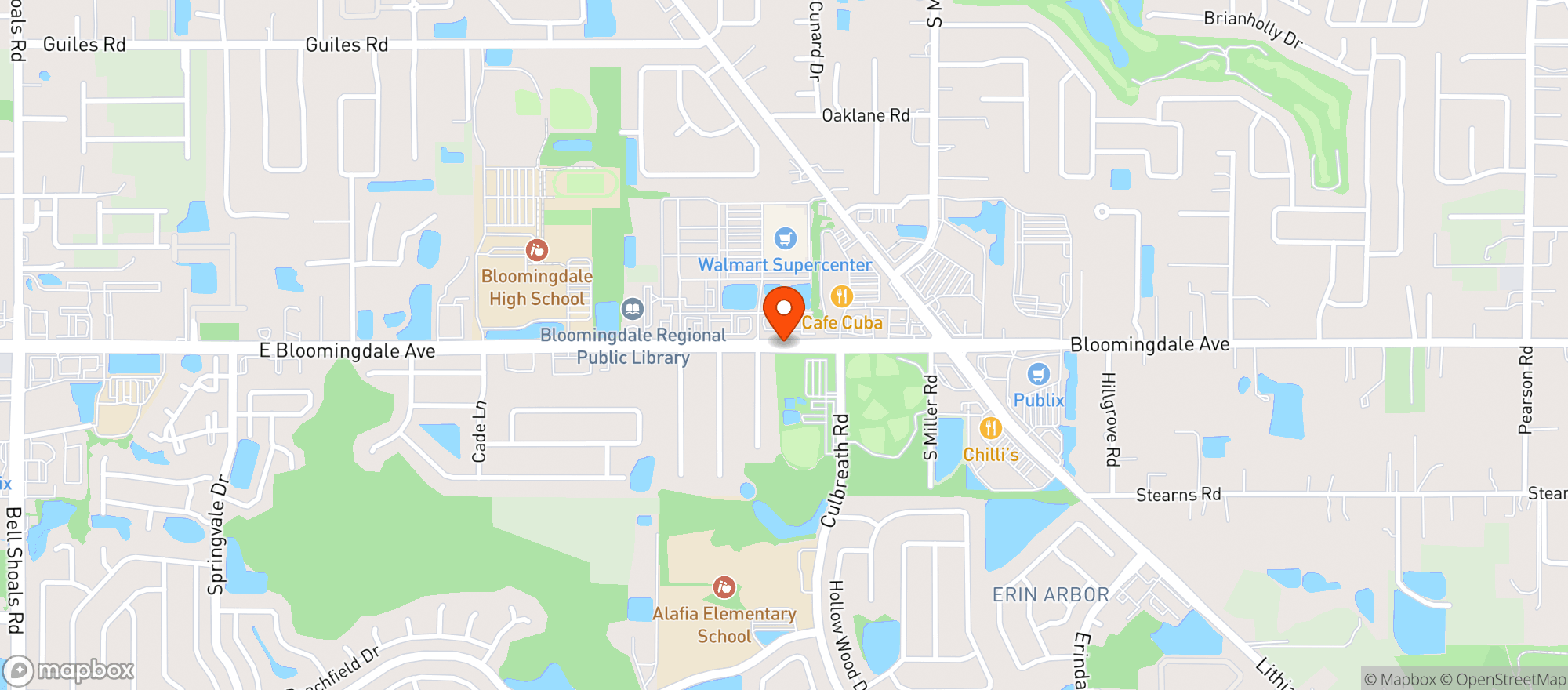 Map showing Walmart Supercenter