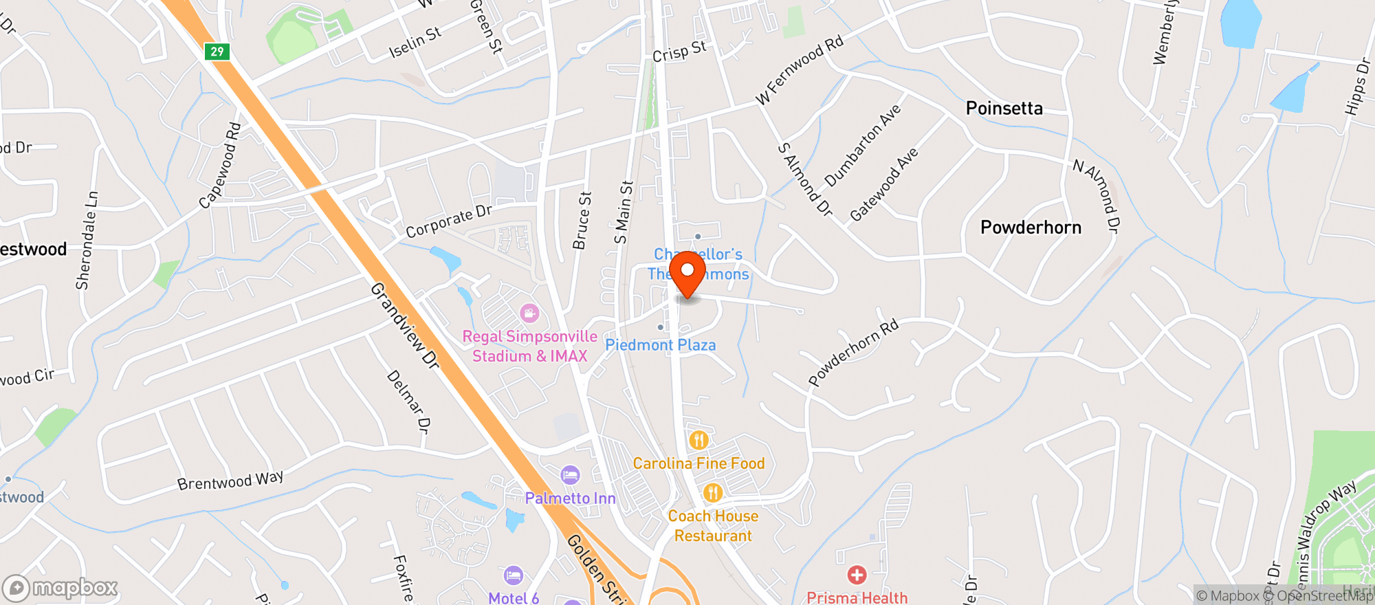 Map showing Jakes Vape Shop