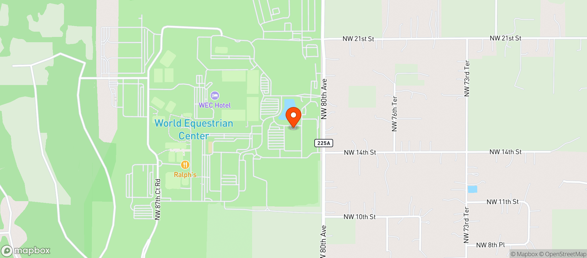 Map showing The Riding Academy Hotel
