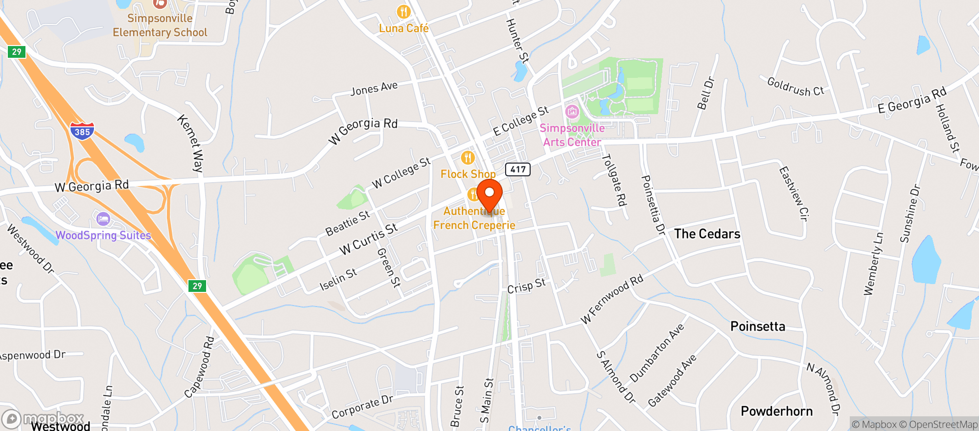 Map showing The Slice