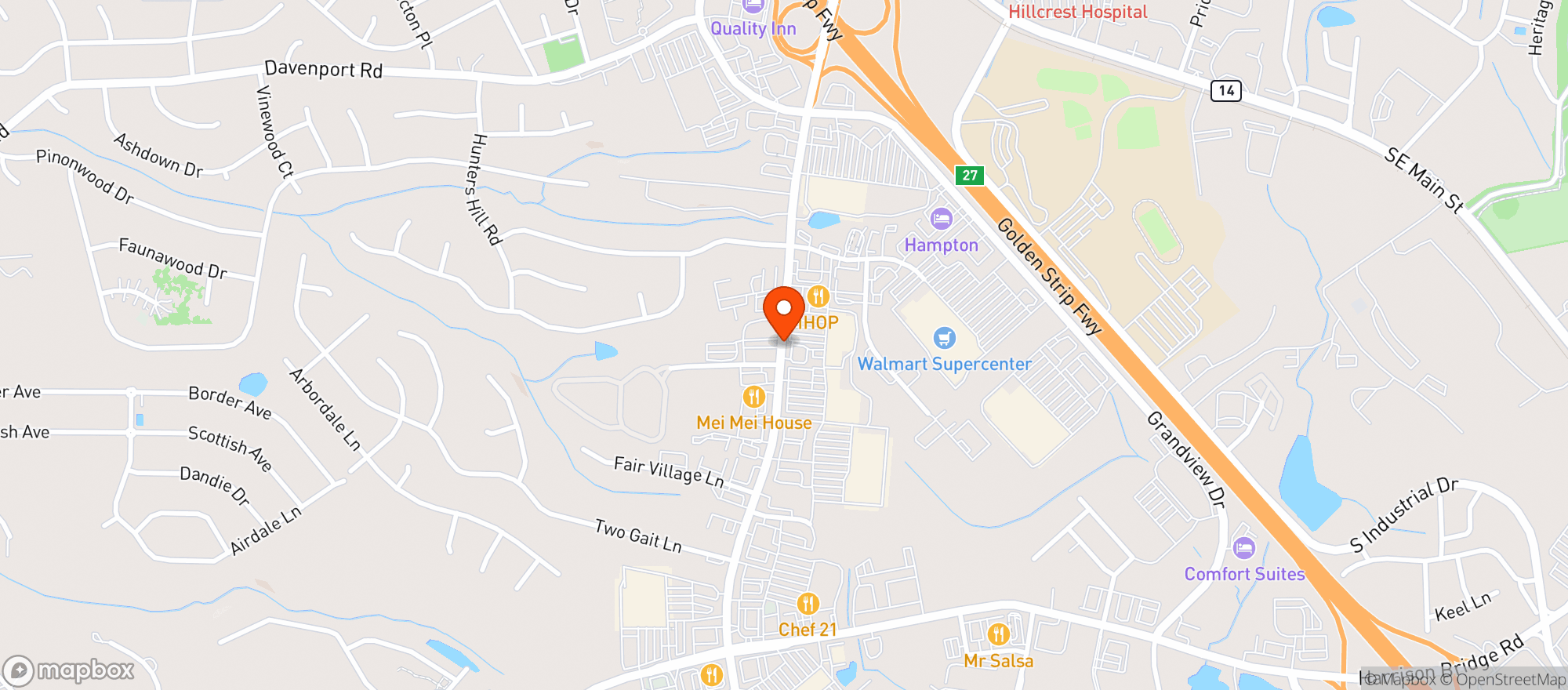 Map showing Food Lion
