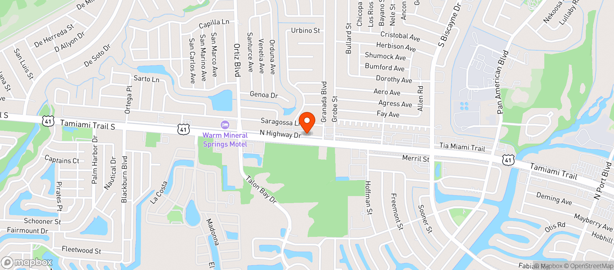 Map showing ABSOLUTE DISCOUNT LIQUOR & WINE