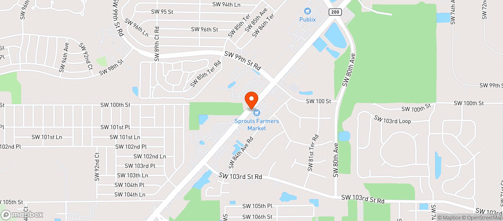 Map showing Sprouts Farmers Market #671