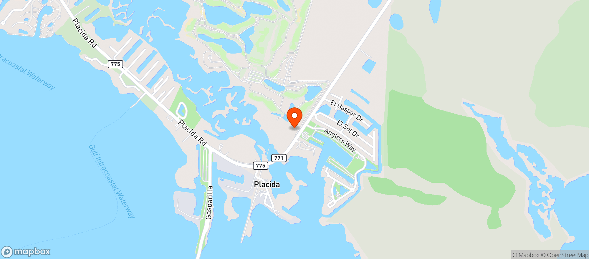 Map showing Coral Creek Club