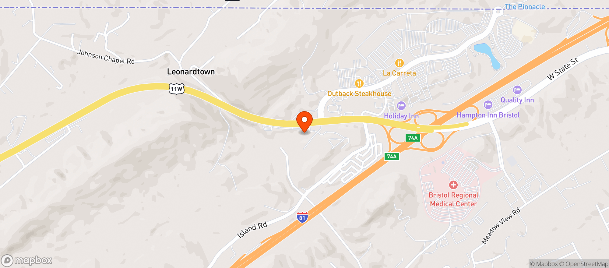 Map showing Weigels #95
