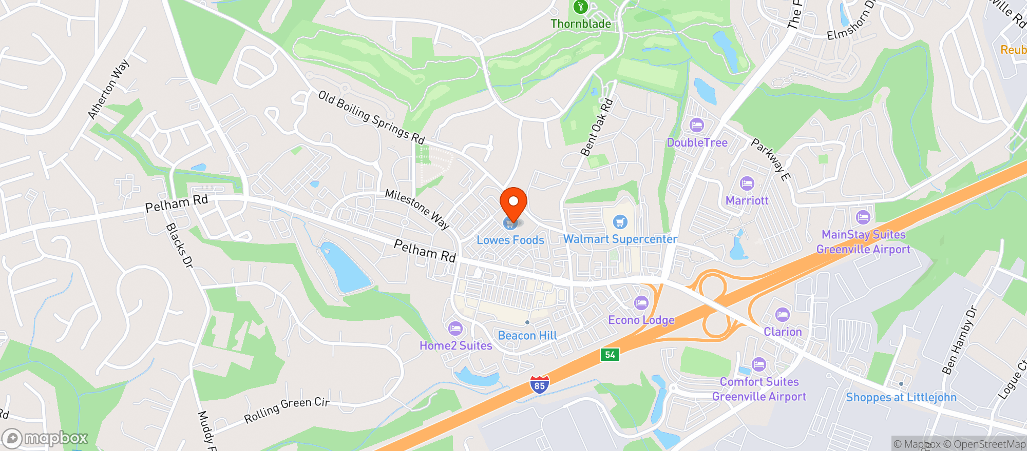 Map showing Lowes Foods #275