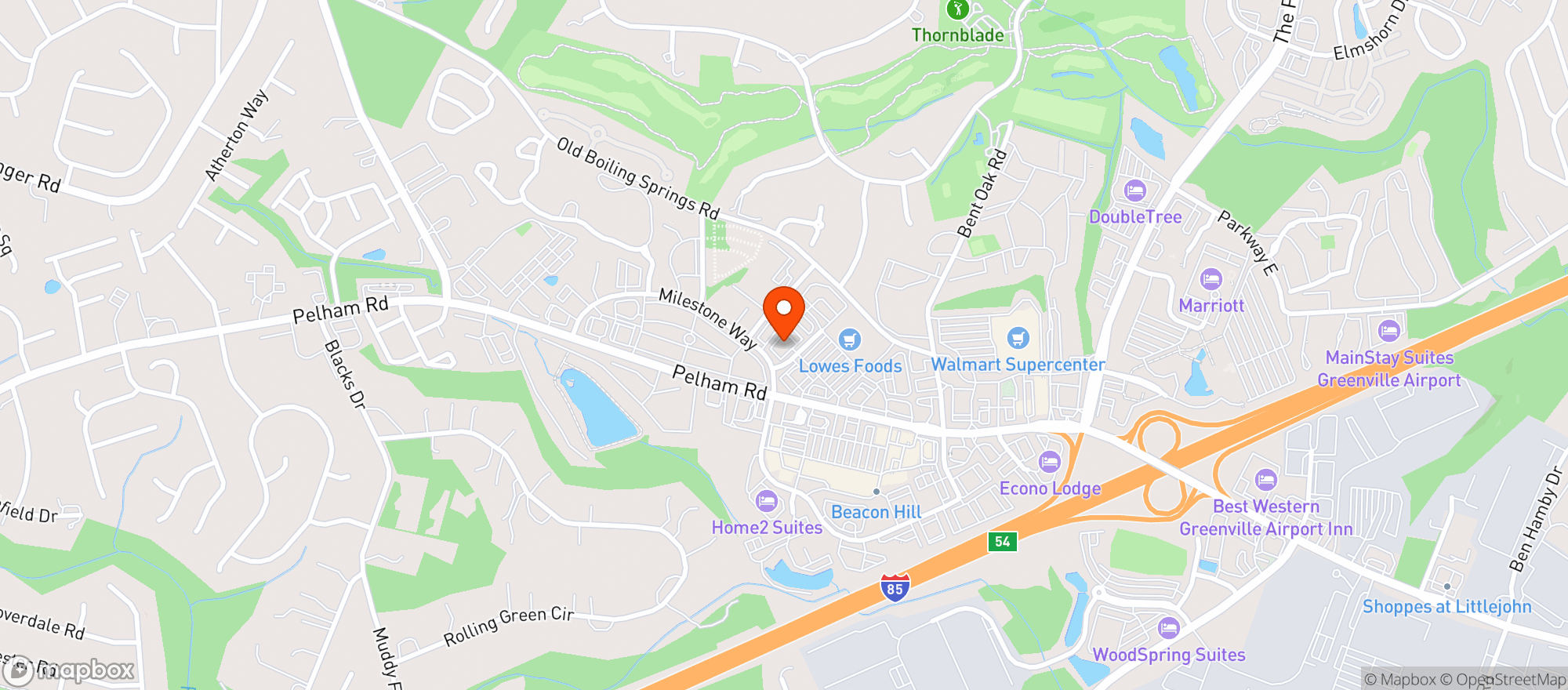 Map showing Double Dogs