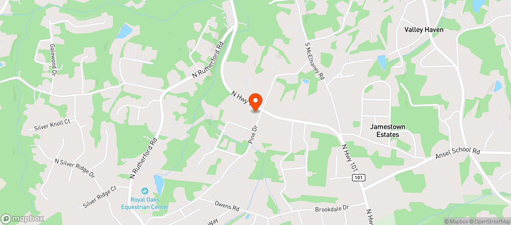 Map showing W E Willis #8