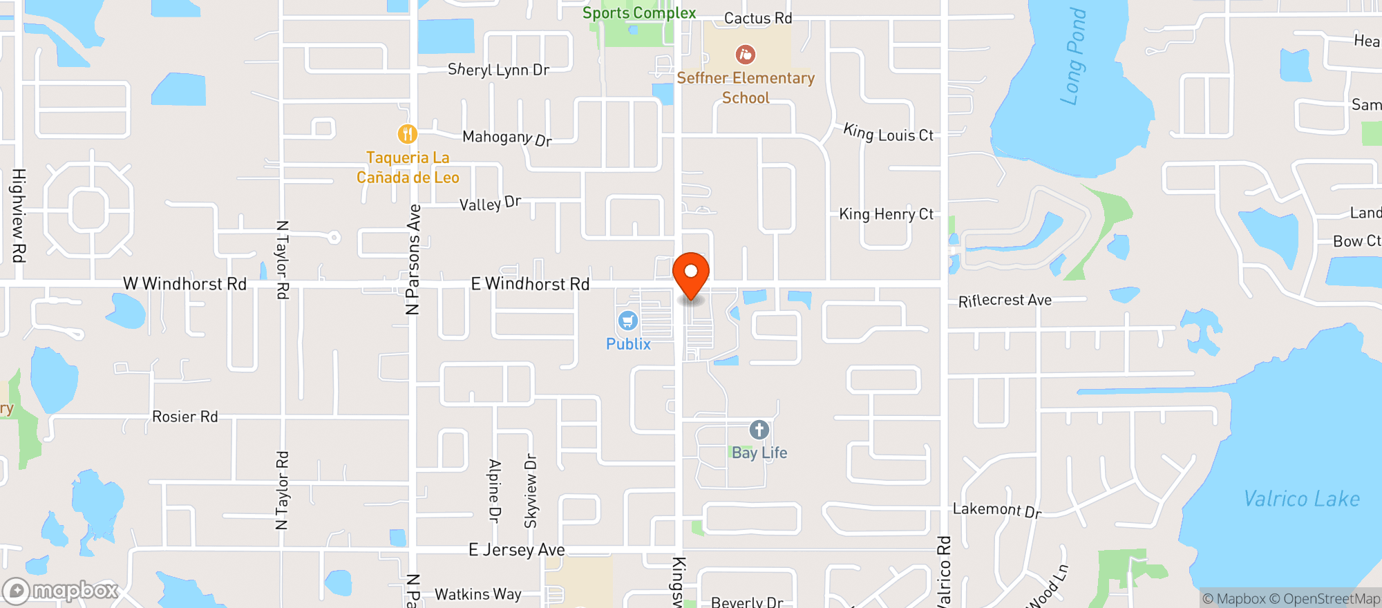 Map showing Circle K 9826