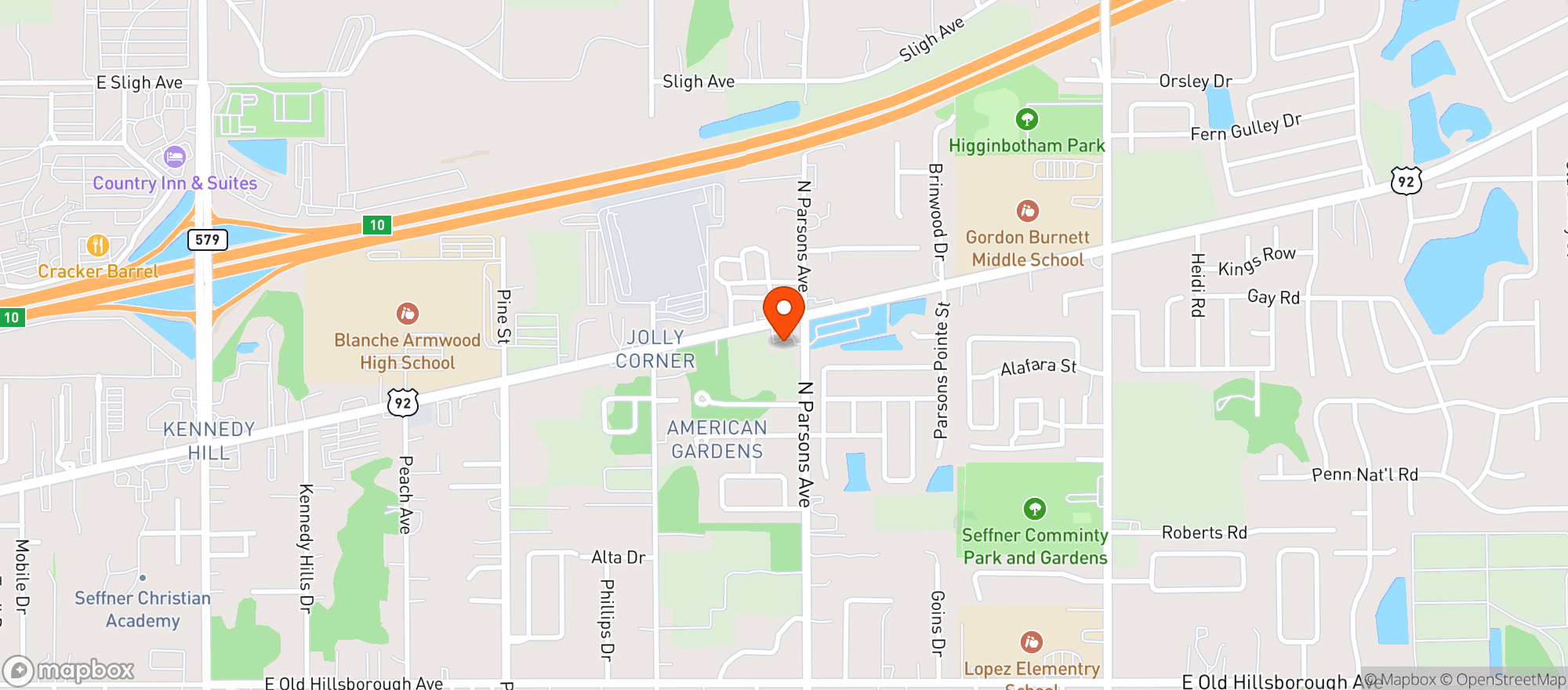 Map showing Circle K 2705075