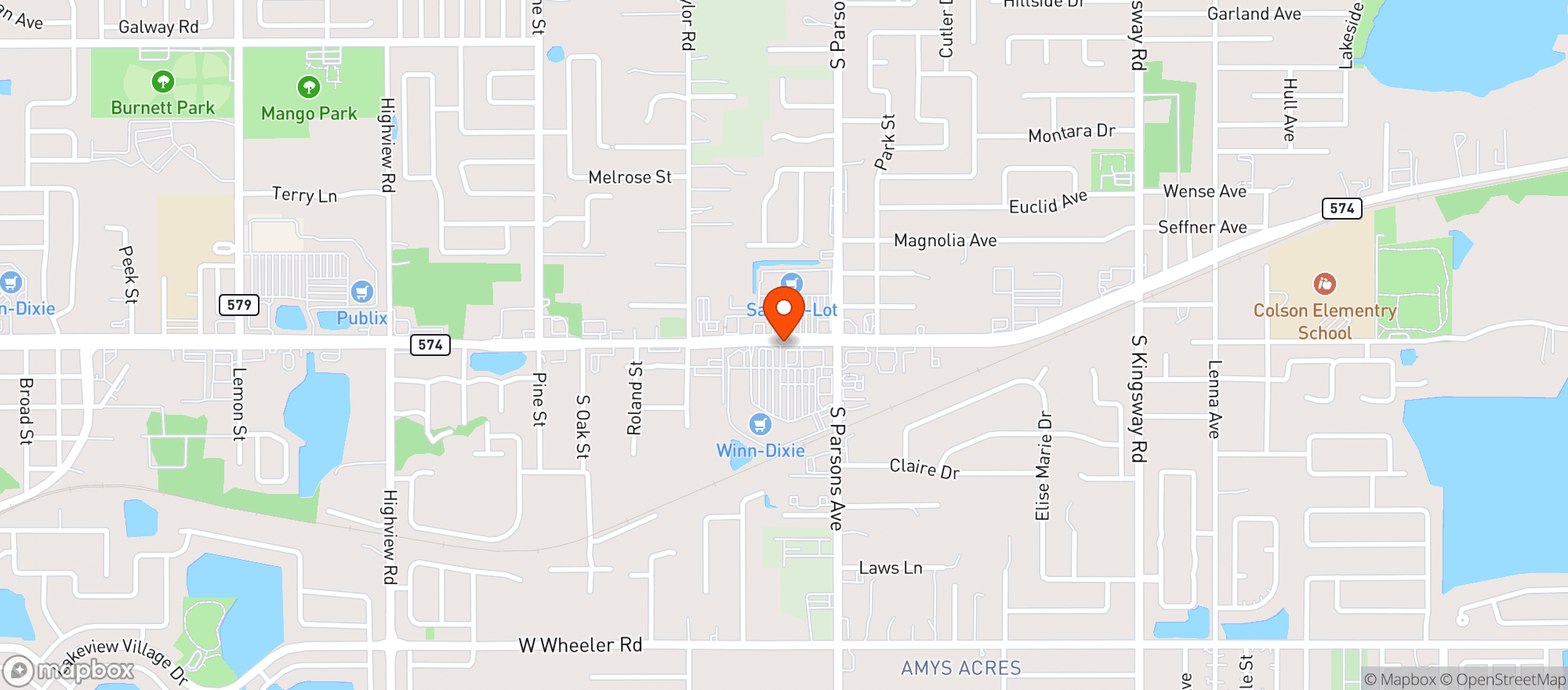 Map showing Winn Dixie Liquor