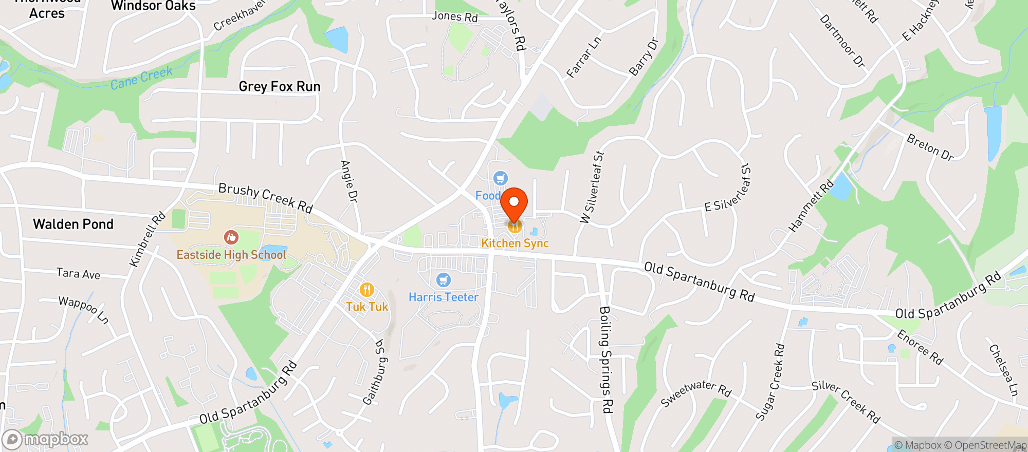 Map showing Kitchen Sync