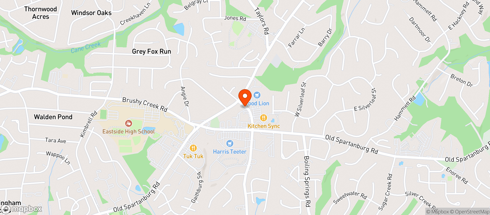 Map showing Food Lion