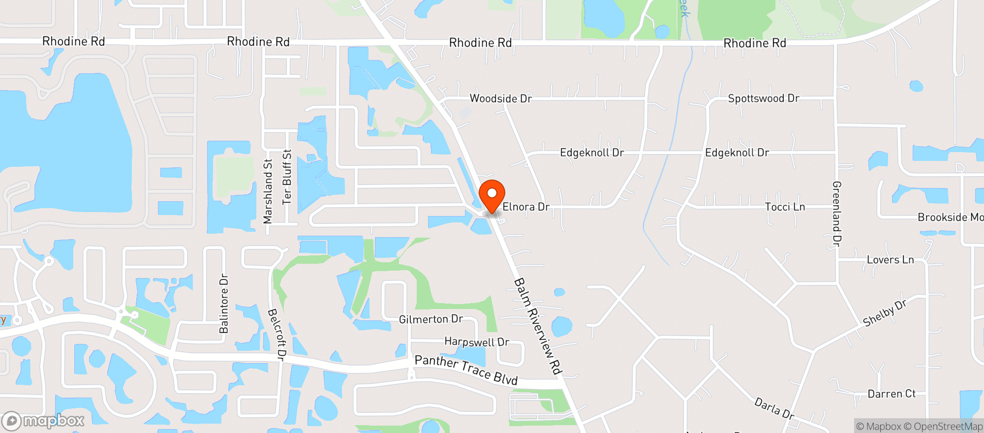 Map showing Riverview Food Mart