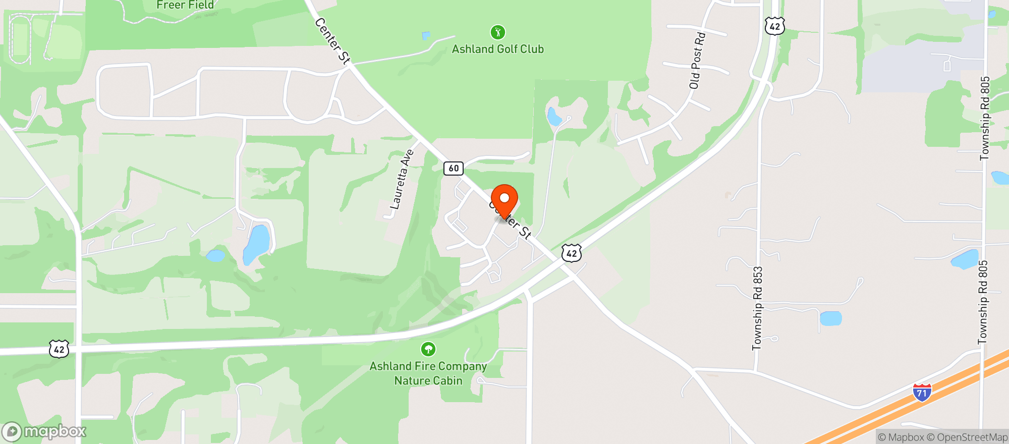 Map showing Brethren Healthcare