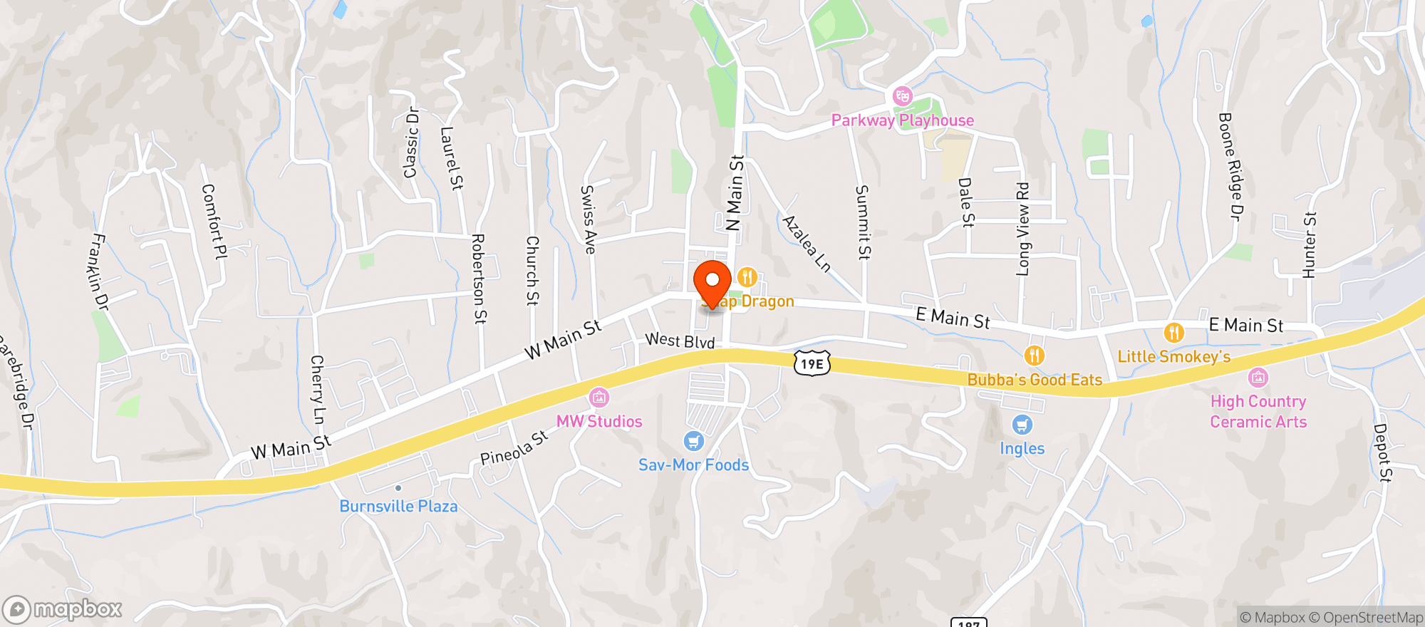 Map showing JUKEBOX