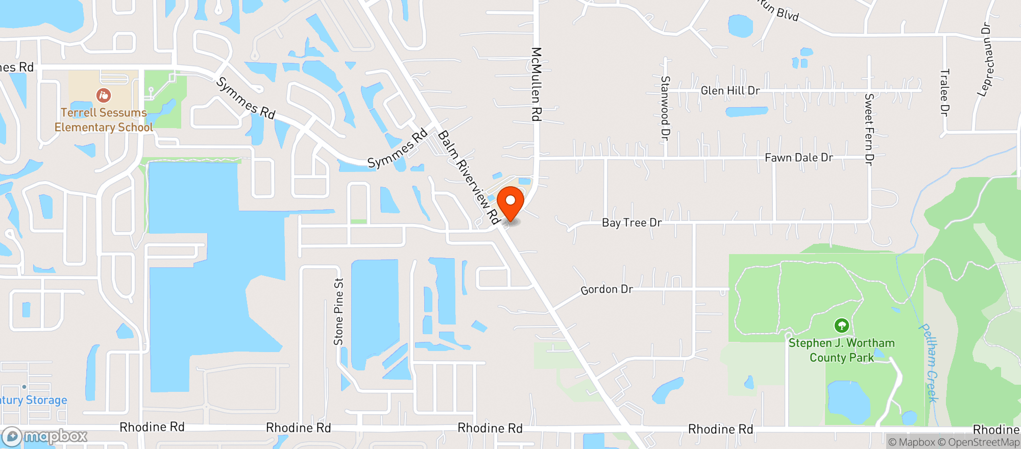 Map showing Circle K 7109