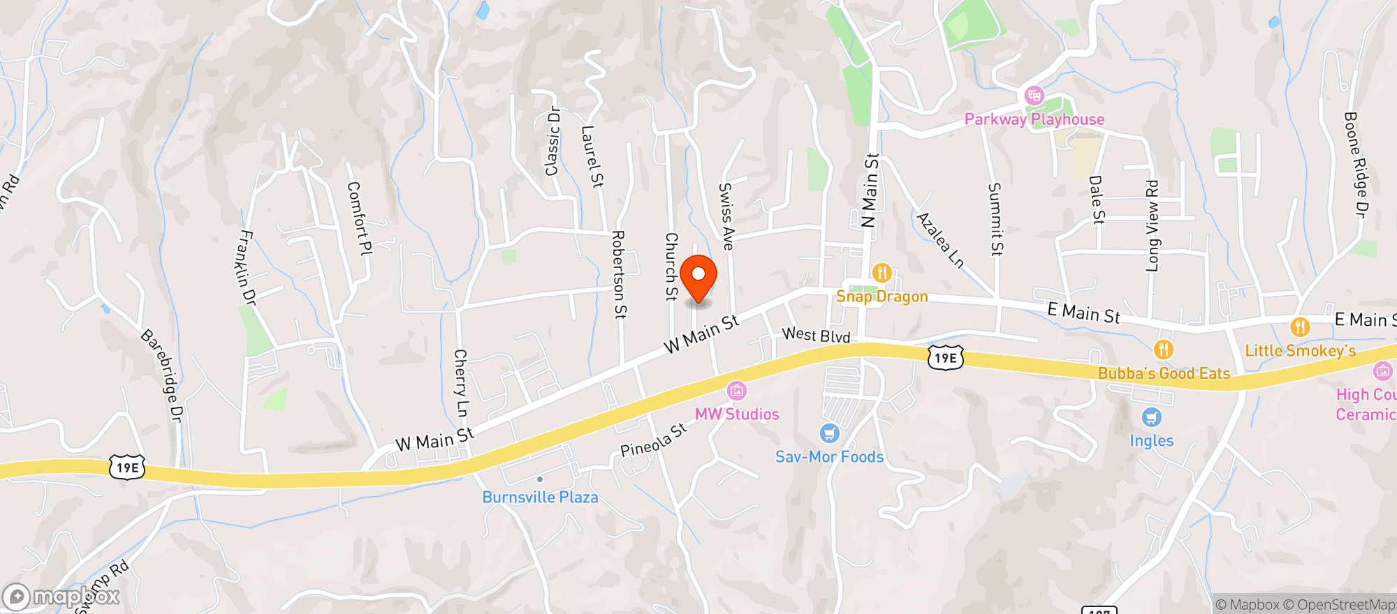 Map showing Birdfoot On Prem