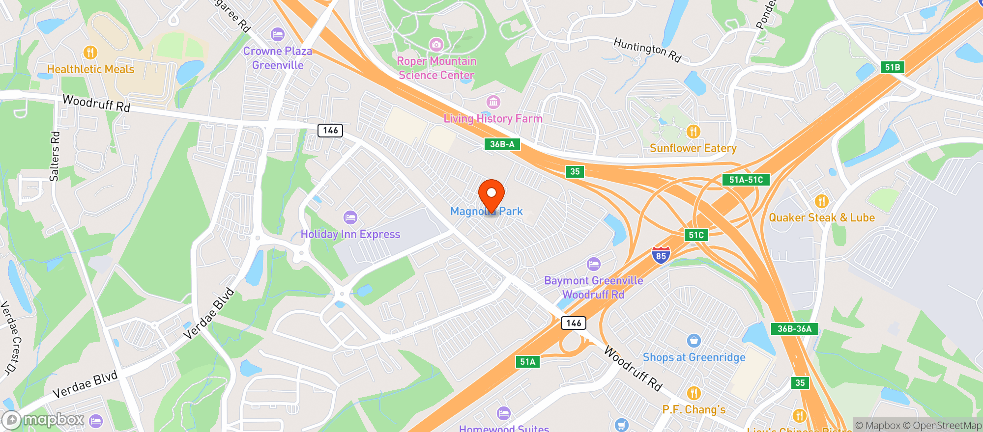 Map showing Yard House #8357