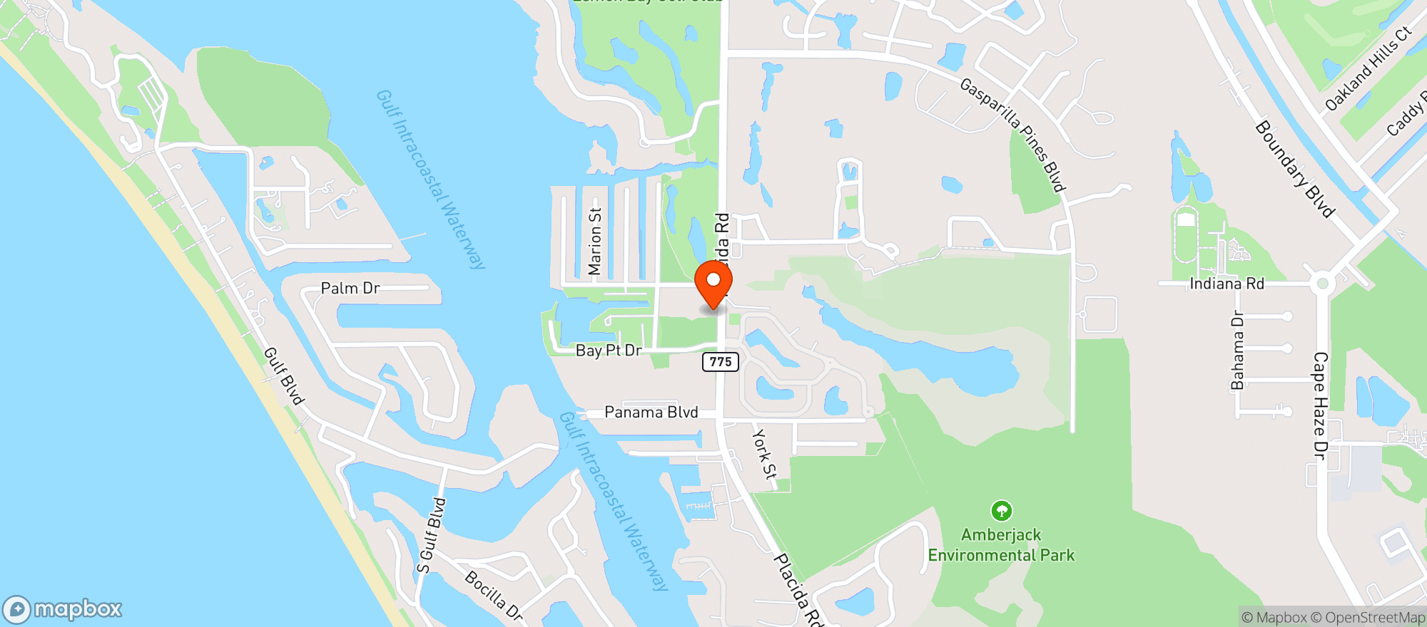 Map showing CAPE HAZE CONVENIENCE STORE
