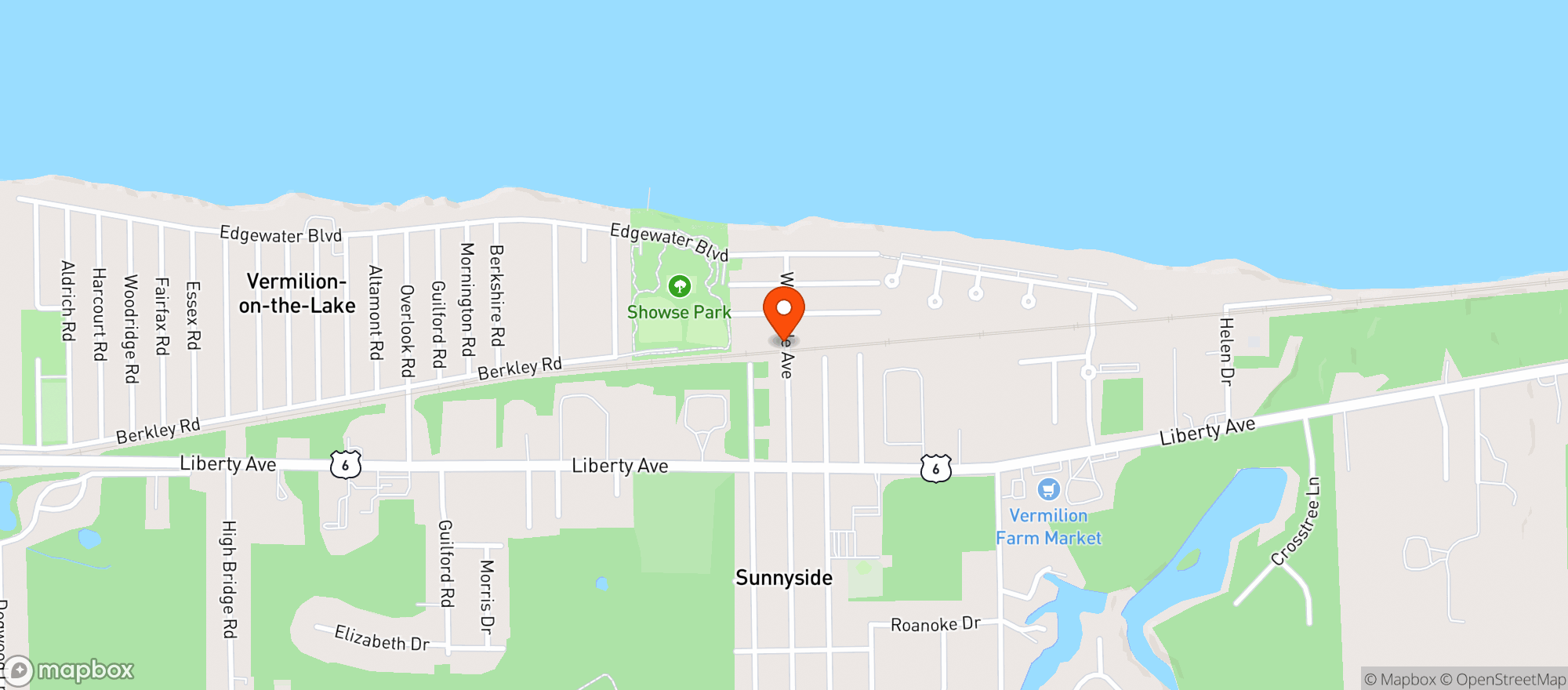Map showing Irie On Erie