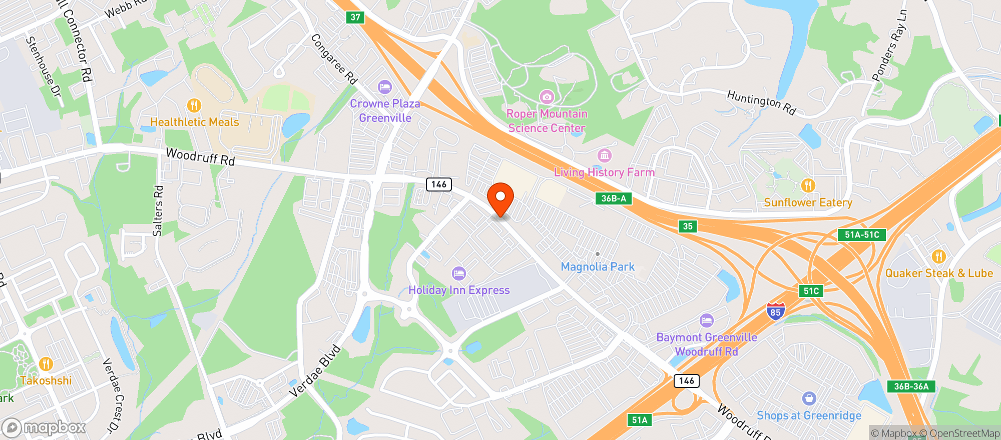 Map showing Twin Peaks