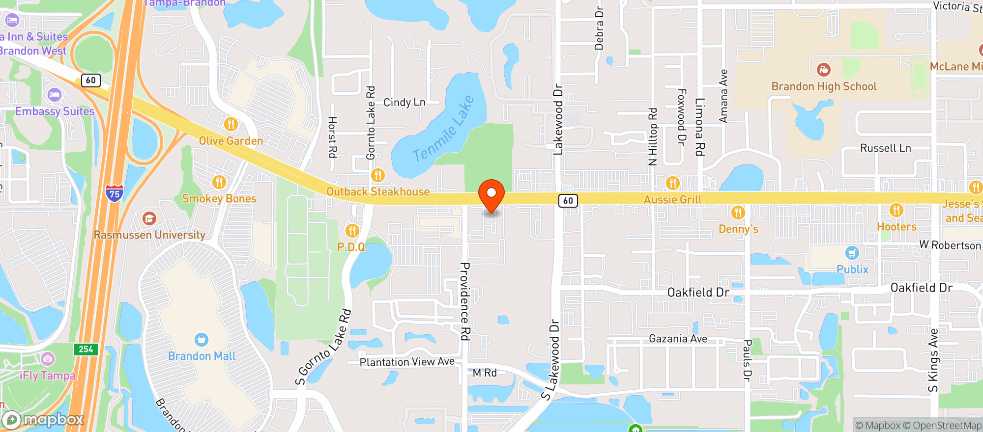 Map showing Millers Ale House