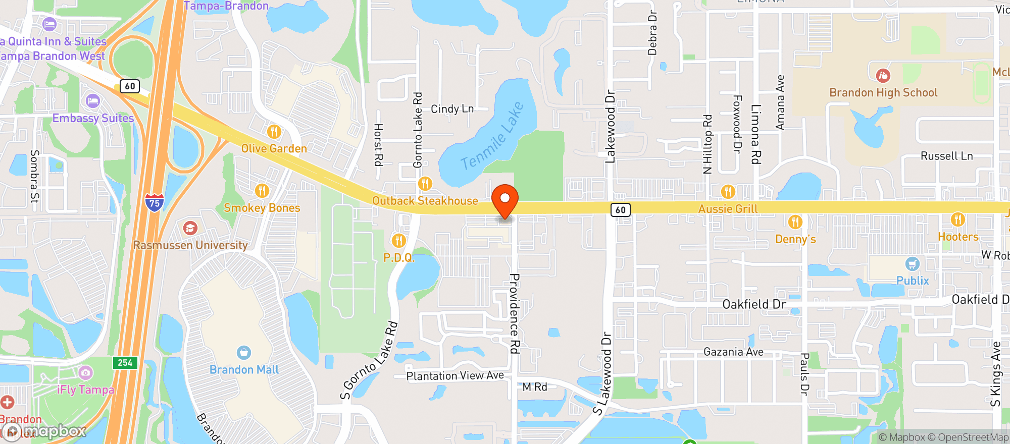 Map showing Circle K 9778
