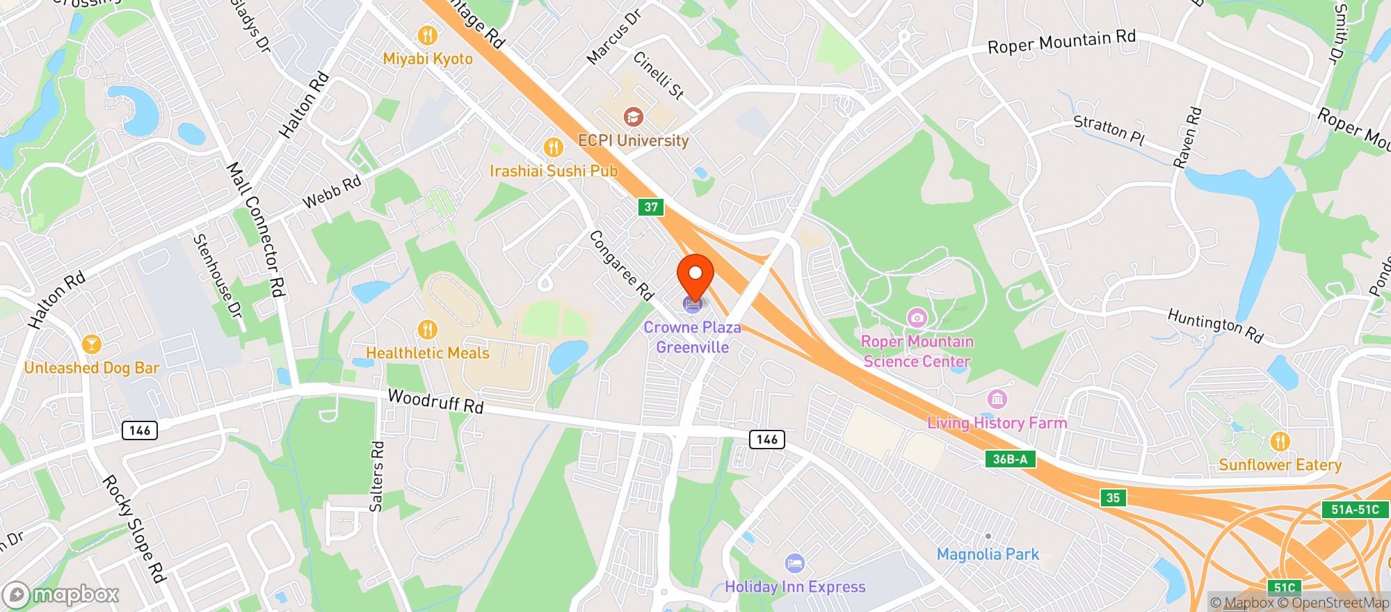 Map showing Ruths Chris Steak House #251
