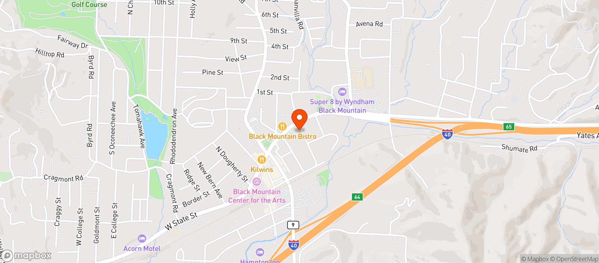 Map showing Fresh Wood Fired Pizza & Pasta