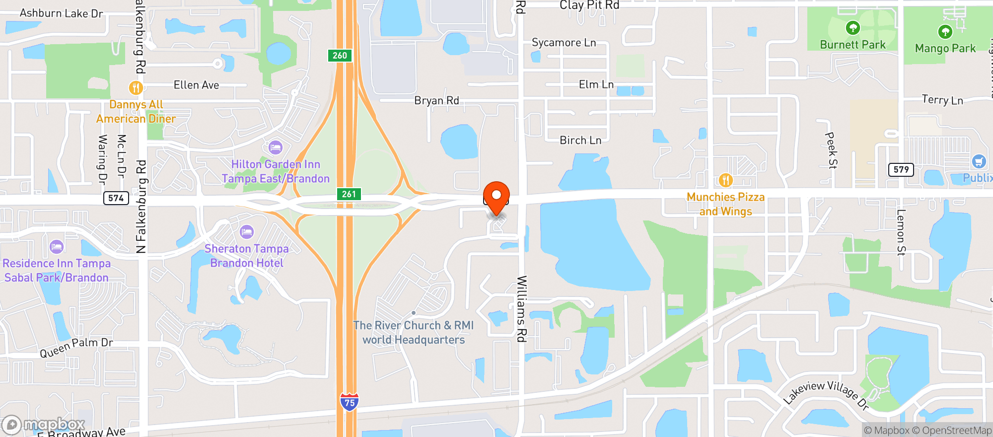 Map showing CIRCLE K