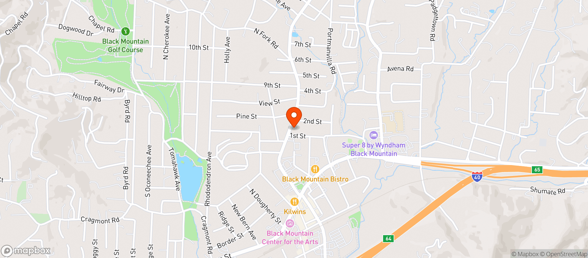 Map showing ROADRUNNER MARKET 6035