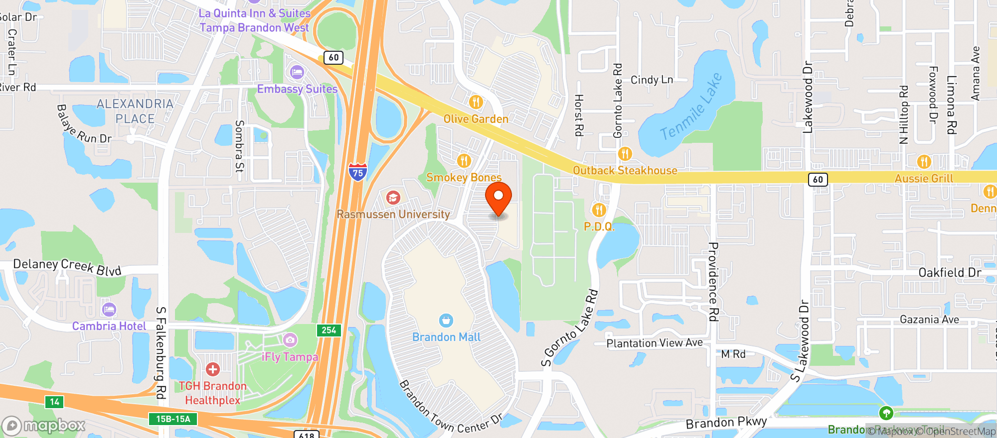 Map showing Target Store