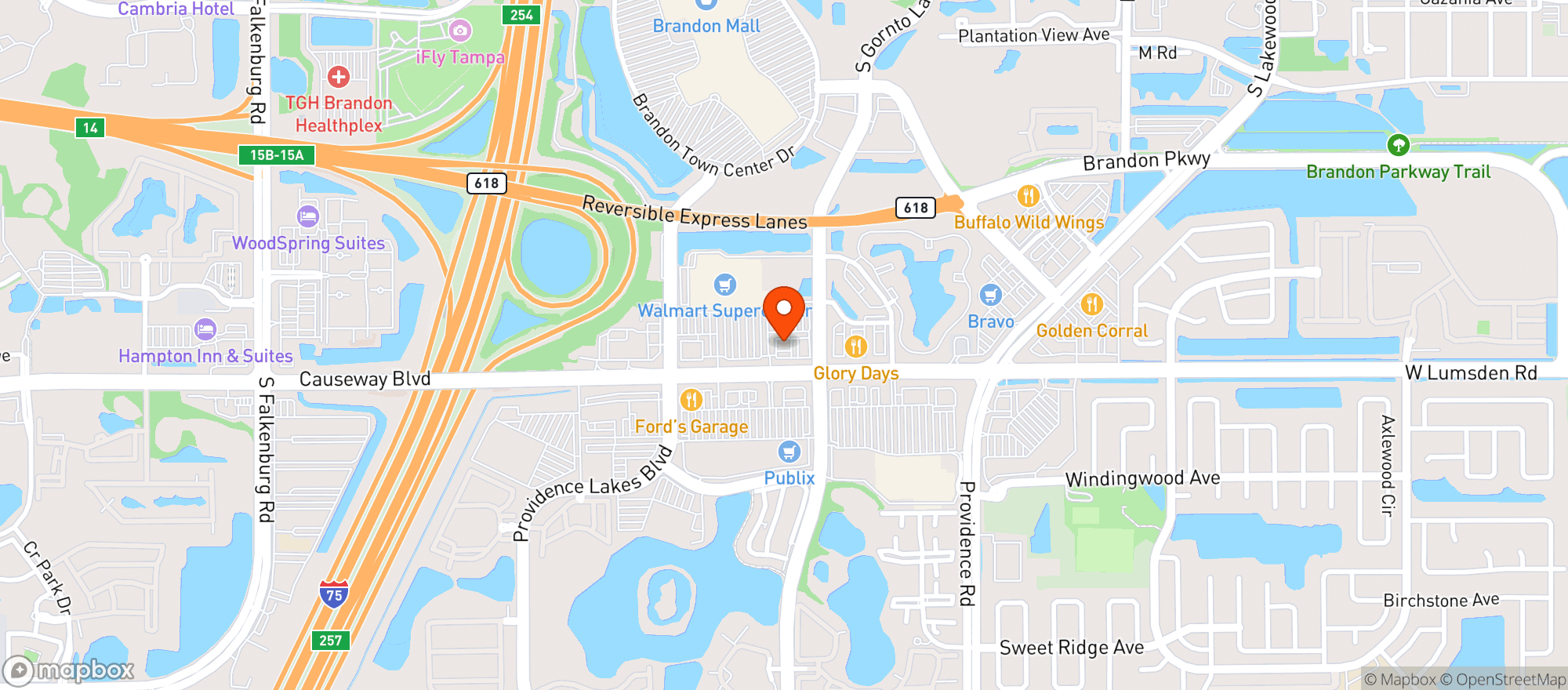 Map showing Circle K #2655867