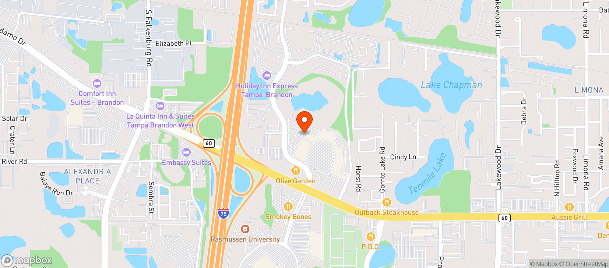 Map showing Amc Regency 20 Theaters #282