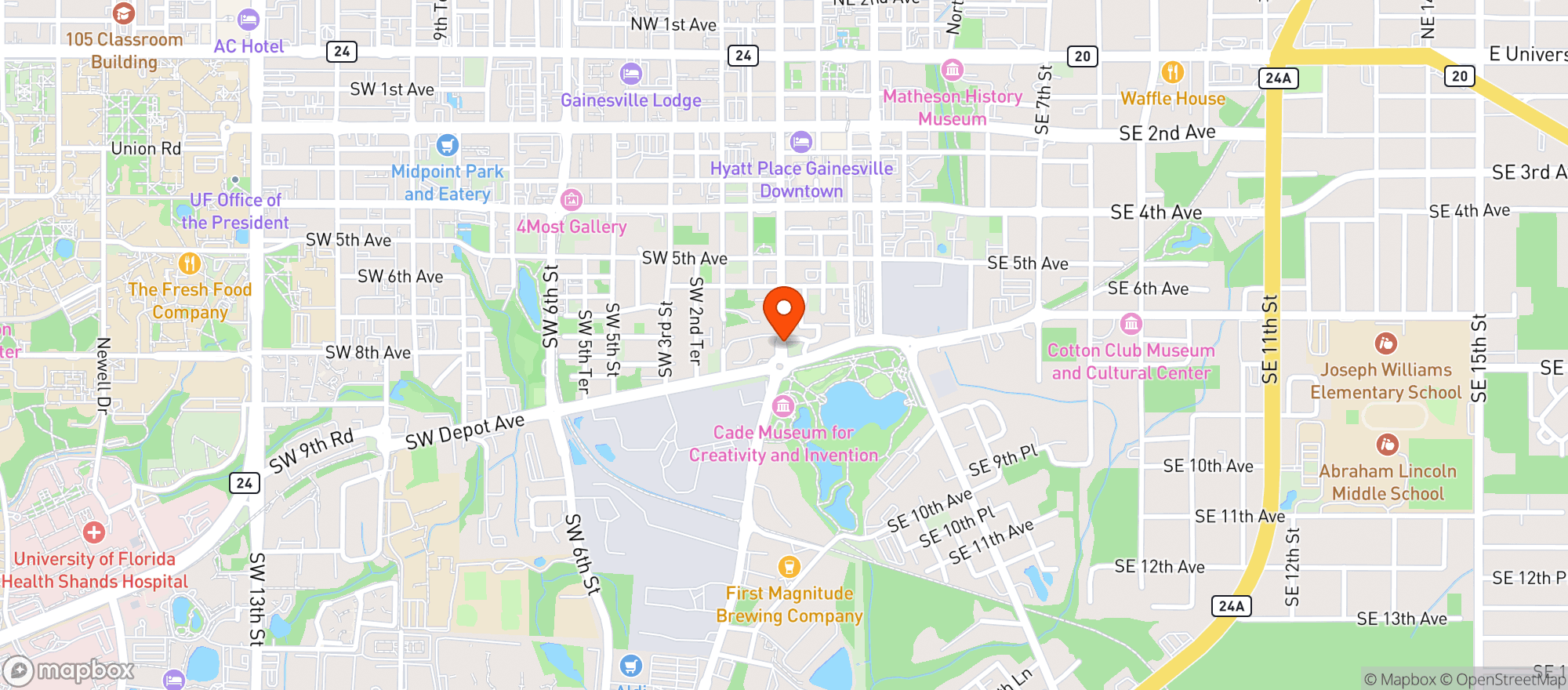 Map showing Bingo Deli & Pub