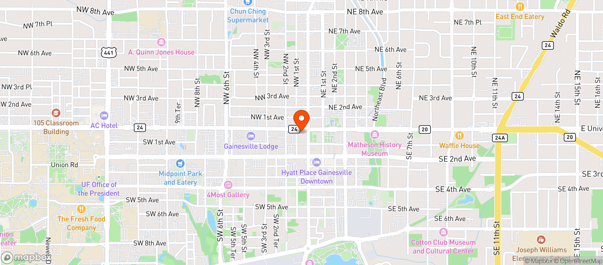 Map showing Crybabys