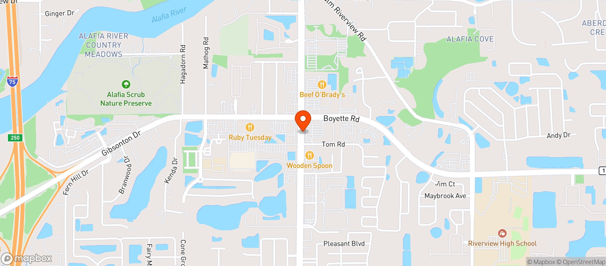 Map showing Bravo Supermarket