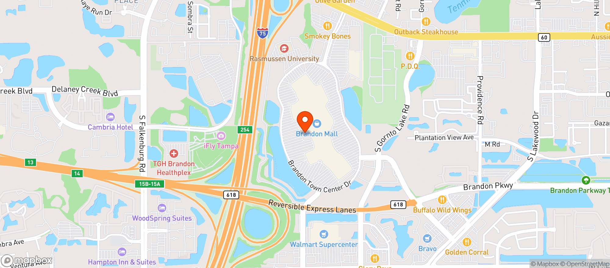 Map showing Cheesecake Factory #125