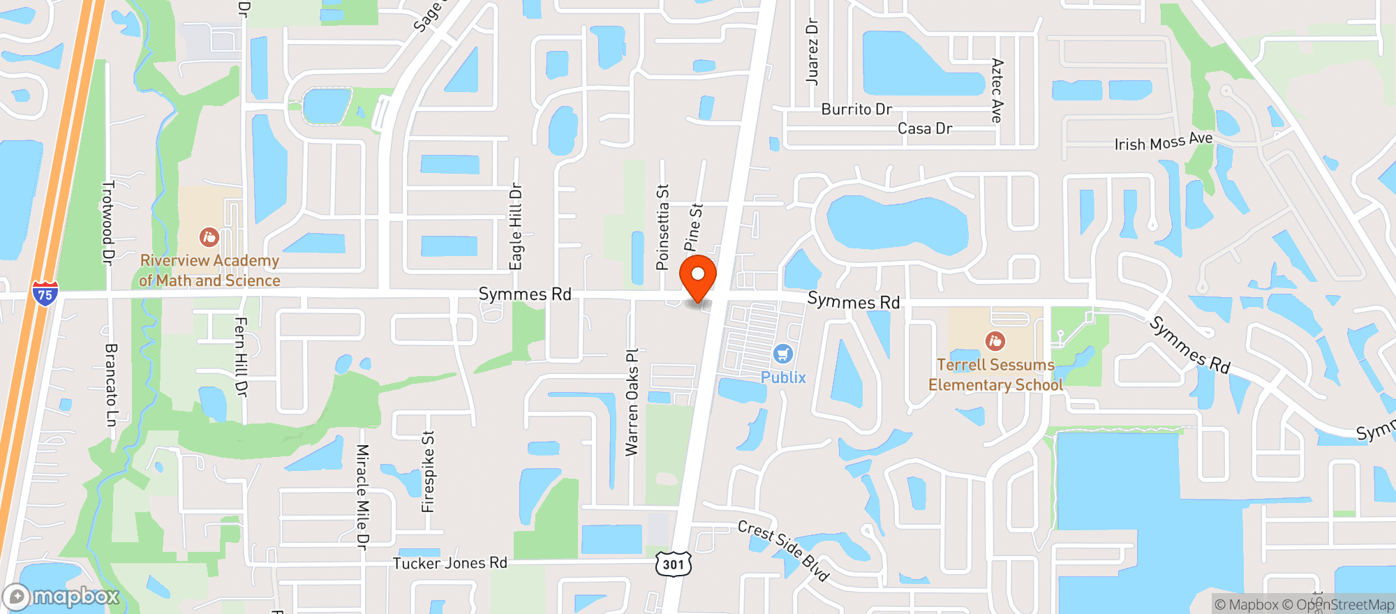 Map showing Circle K #2707149